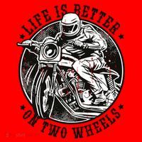 Life Is Better On Two Wheels Santa Hat thumb 1