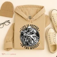 Life Is Better On Two Wheels Hoodie thumb 4