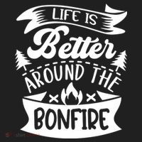 Life Is Better Behind The Bonfire Funny Camping Women's Sweatshirt thumb 2