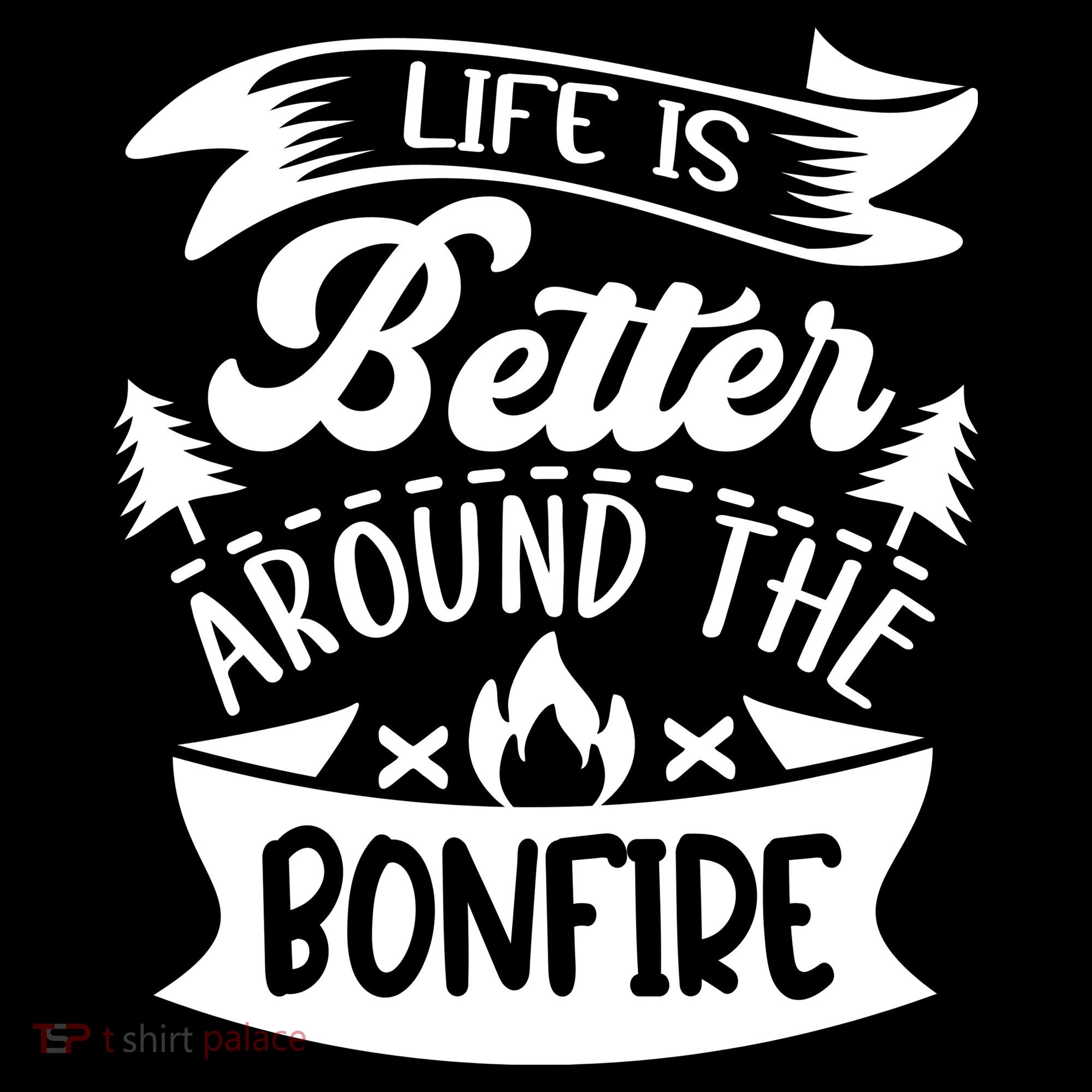 Life Is Better Behind The Bonfire Funny Camping Backpack