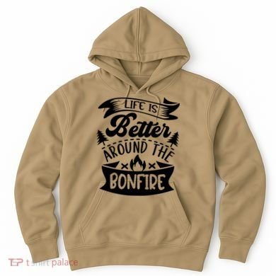 Life Is Better Behind The Bonfire Funny Camping Hoodie