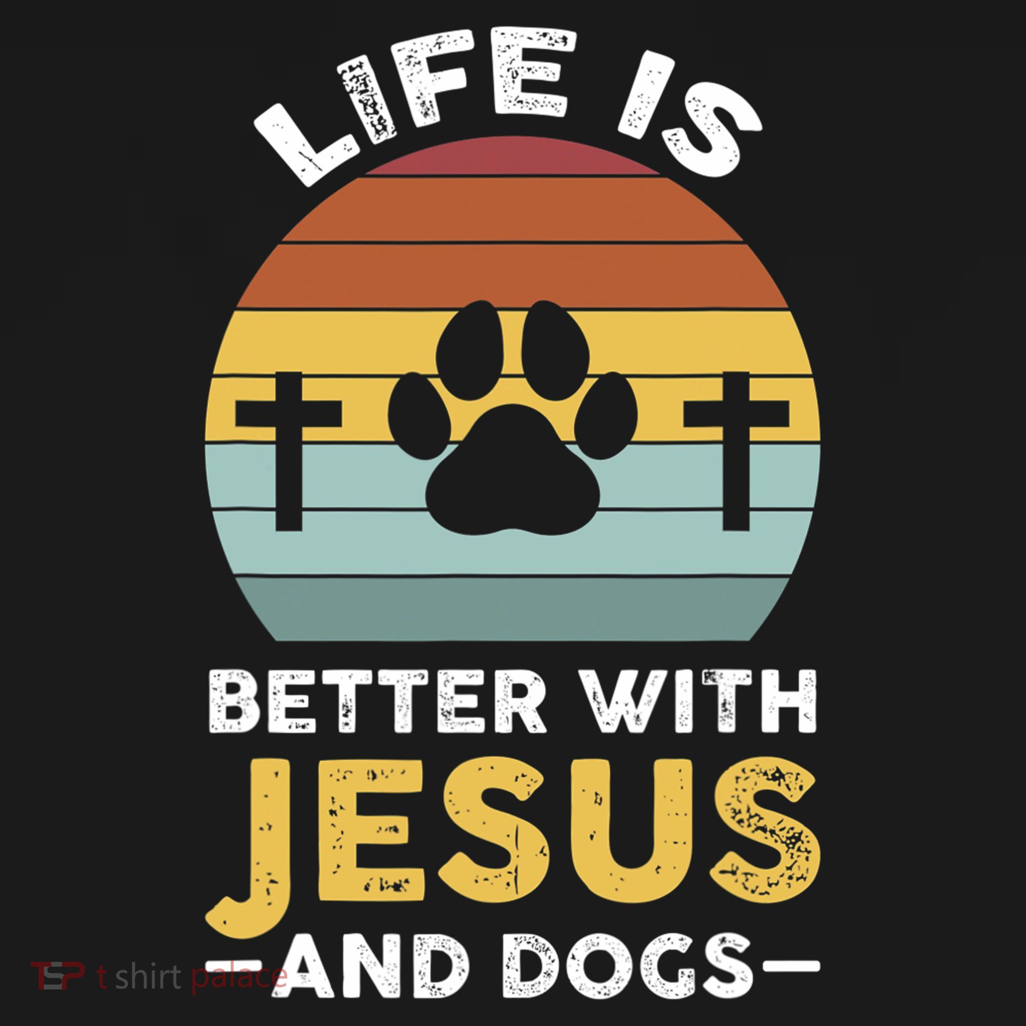 Life Is Better With Jesus And Dogs Jesus Backpack
