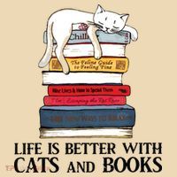 Life Is Better With Cats And Books Cat Book Tote Bag thumb 4