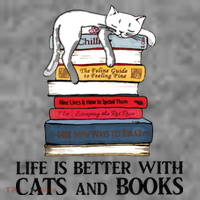 Life Is Better With Cats And Books Cat Book Toddler Hoodie thumb 2