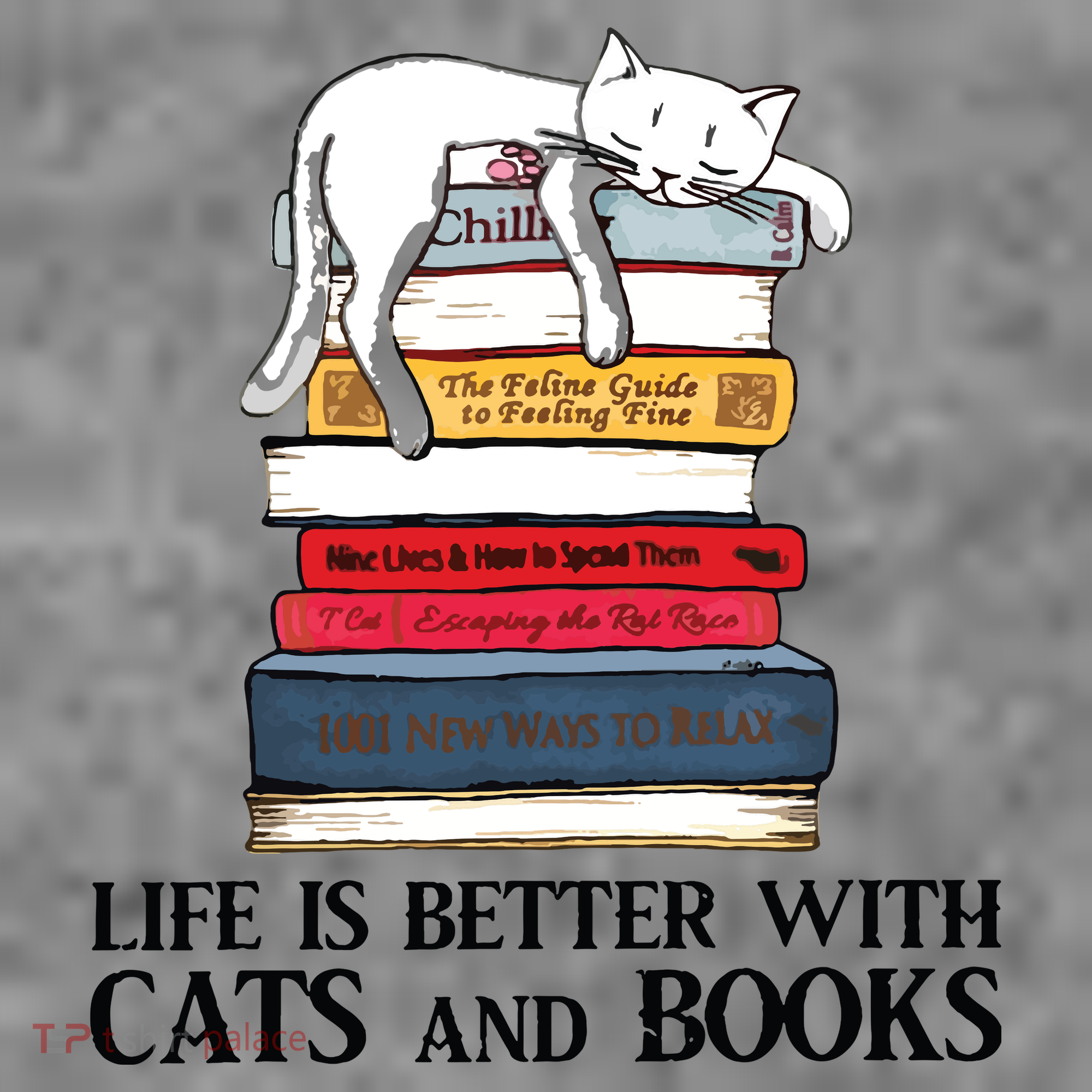 Life Is Better With Cats And Books Cat Book Toddler Hoodie