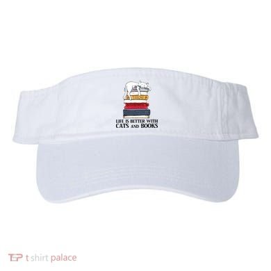 Life Is Better With Cats And Books Cat Book Visor