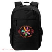 Life Is Better In Flip Flops Girl Beach Gifts Sandal Love Backpack thumb 0