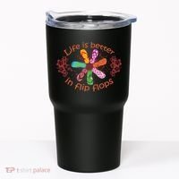 Life Is Better In Flip Flops Girl Beach Gifts Sandal Love Tumbler thumb 0
