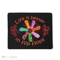 Life Is Better In Flip Flops Girl Beach Gifts Sandal Love Mousepad thumb 0
