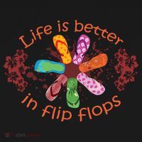 Life Is Better In Flip Flops Girl Beach Gifts Sandal Love Visor thumb 3