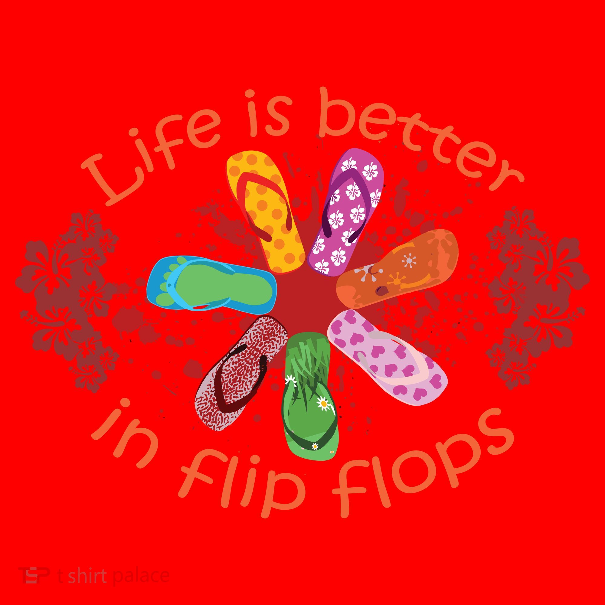 Life Is Better In Flip Flops Girl Beach Gifts Sandal Love Santa Hat