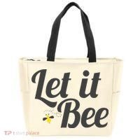Let It Bee Funny Beehive Cute Beekeeping Gift Tote Bag thumb 0