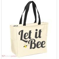 Let It Bee Funny Beehive Cute Beekeeping Gift Tote Bag thumb 2
