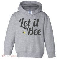 Let It Bee Funny Beehive Cute Beekeeping Gift Toddler Hoodie thumb 0