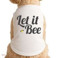 Let It Bee Funny Beehive Cute Beekeeping Gift Doggie Tank thumb 0