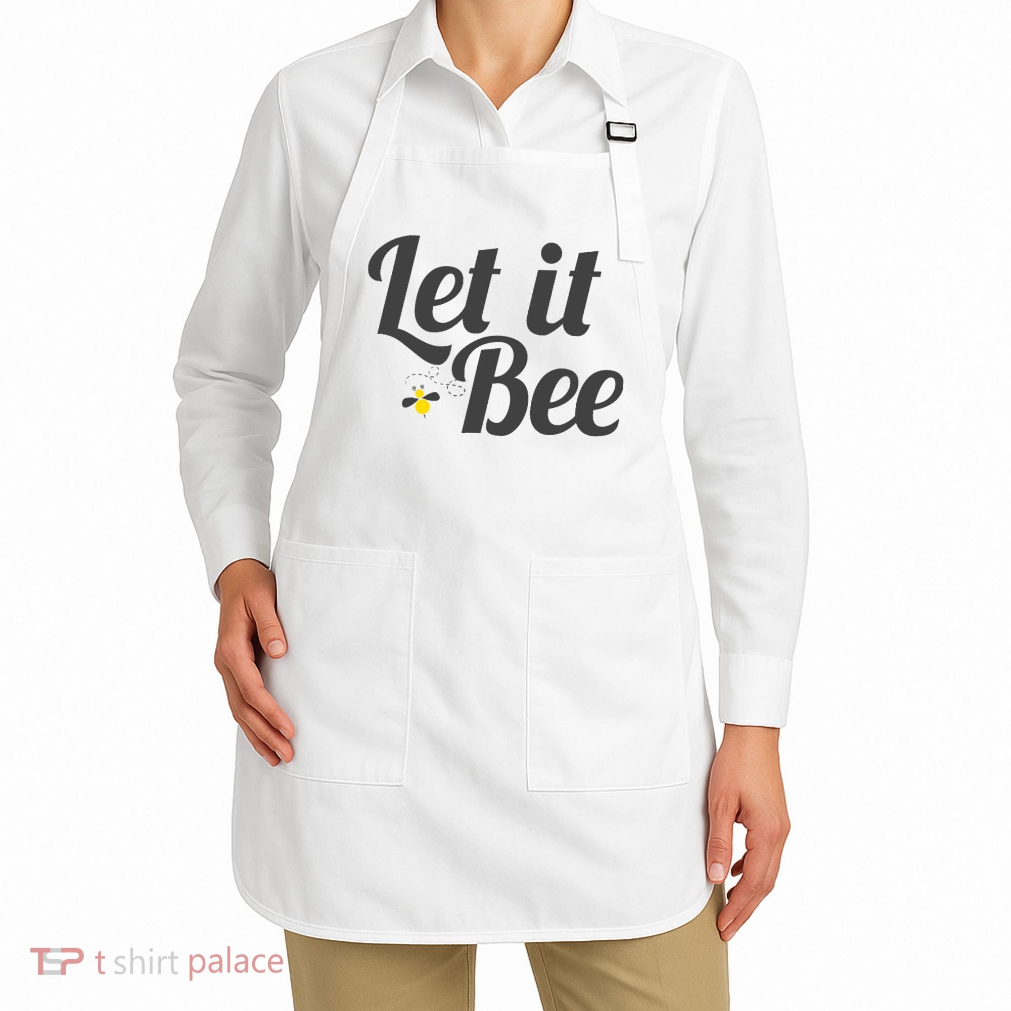 Let It Bee Funny Beehive Cute Beekeeping Gift Apron