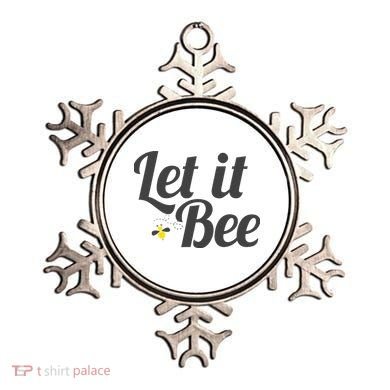 Let It Bee Funny Beehive Cute Beekeeping Gift Ornament