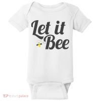 Let It Bee Funny Beehive Cute Beekeeping Gift Baby Bodysuit thumb 0