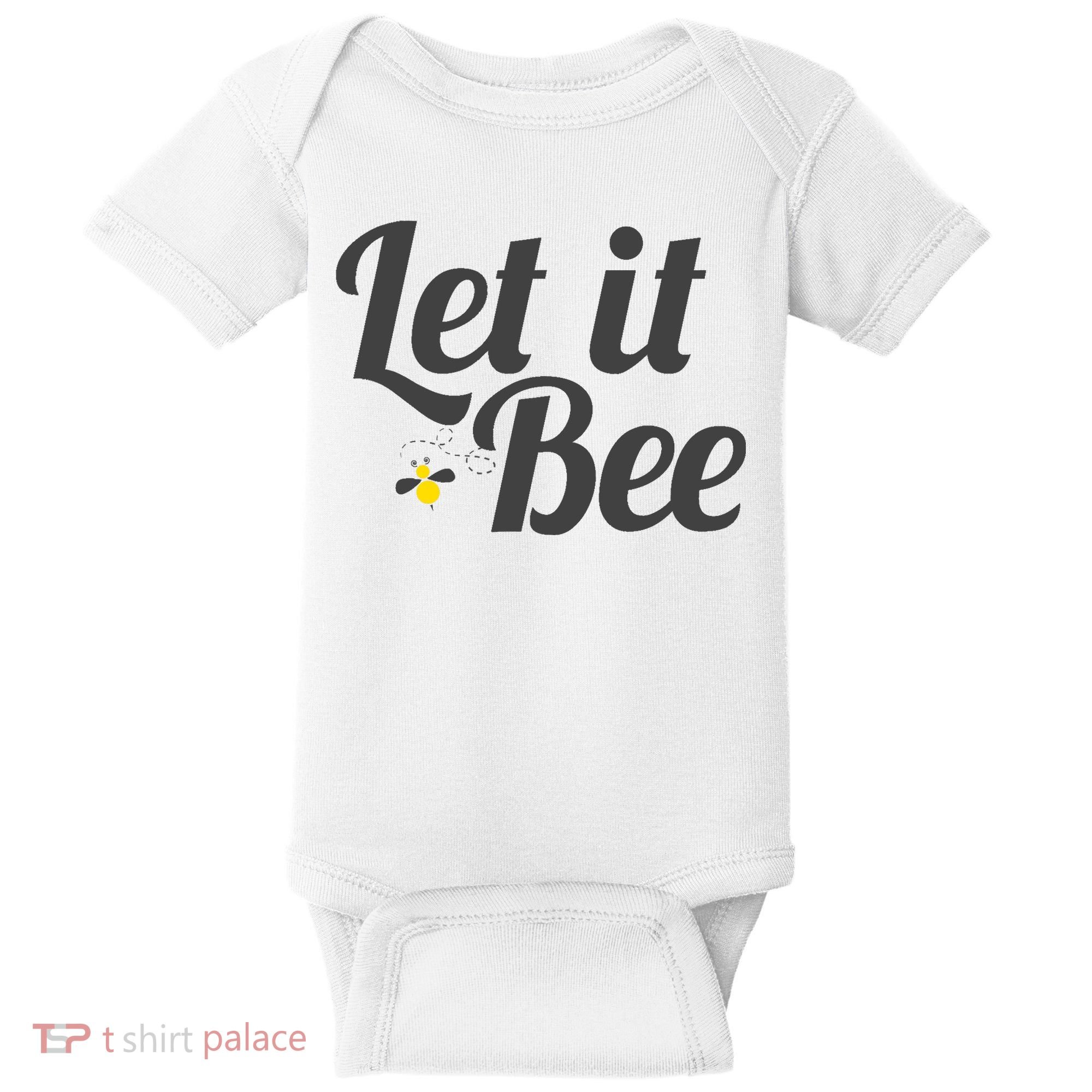 Let It Bee Funny Beehive Cute Beekeeping Gift Baby Bodysuit