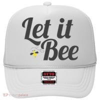 Let It Bee Funny Beehive Cute Beekeeping Gift Hat thumb 0
