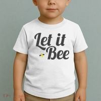 Let It Bee Funny Beehive Cute Beekeeping Gift Toddler T-Shirt thumb 2