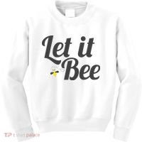 Let It Bee Funny Beehive Cute Beekeeping Gift Kids Sweatshirt thumb 0