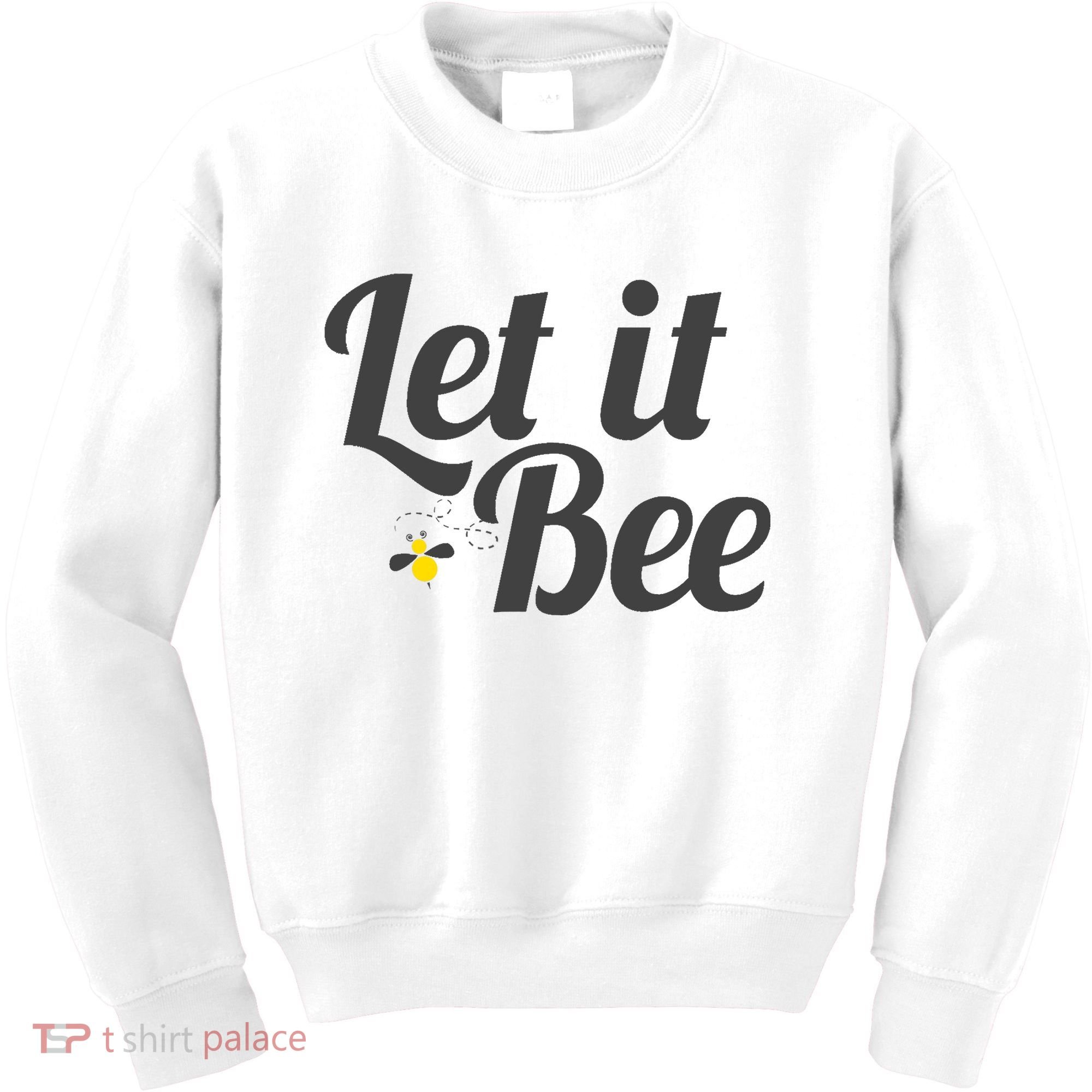 Let It Bee Funny Beehive Cute Beekeeping Gift Kids Sweatshirt