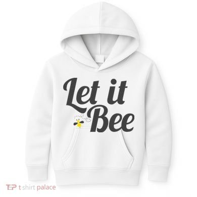 Let It Bee Funny Beehive Cute Beekeeping Gift Kids Hoodie