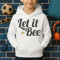 Let It Bee Funny Beehive Cute Beekeeping Gift Kids Hoodie thumb 2