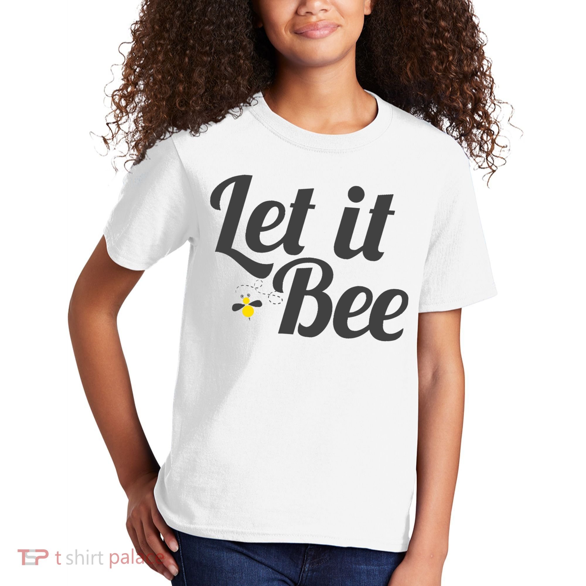 Let It Bee Funny Beehive Cute Beekeeping Gift Kids T-Shirt