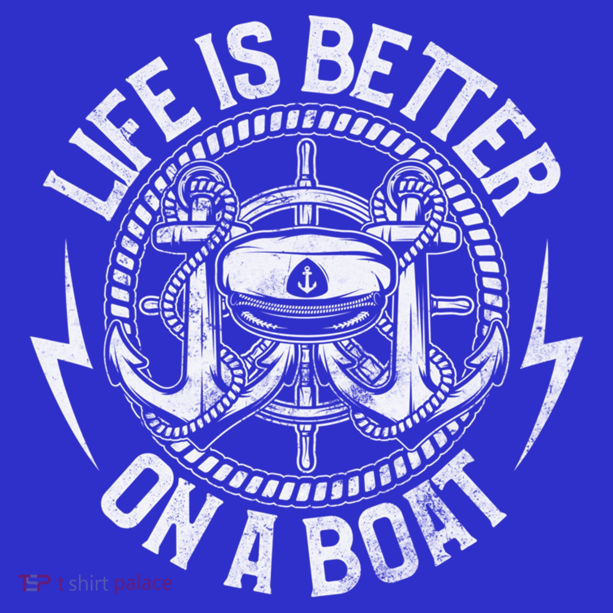 Life Is Better On A Boat Captain Boater Boating Anchor Great Gift Visor