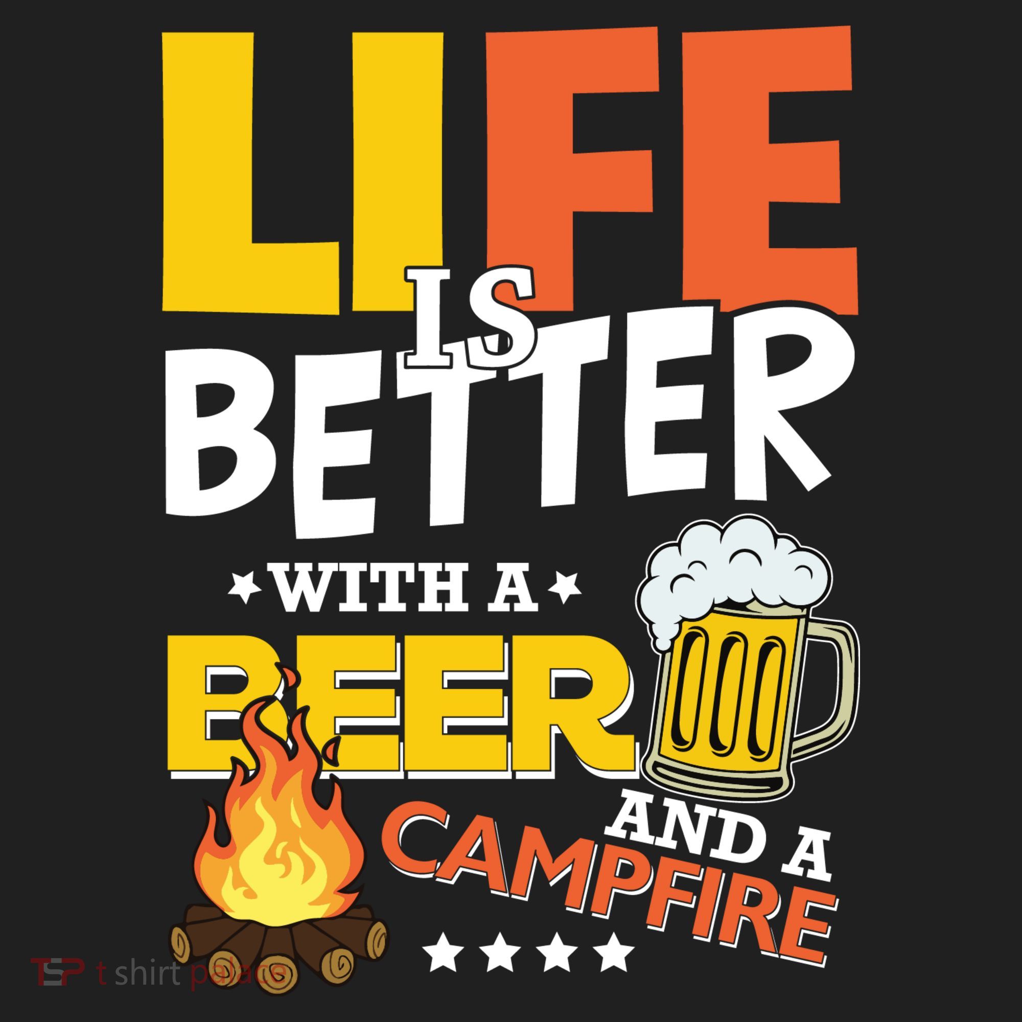 Life Is Better With A Beer And A Campfire Gift For Beer Day Beanie