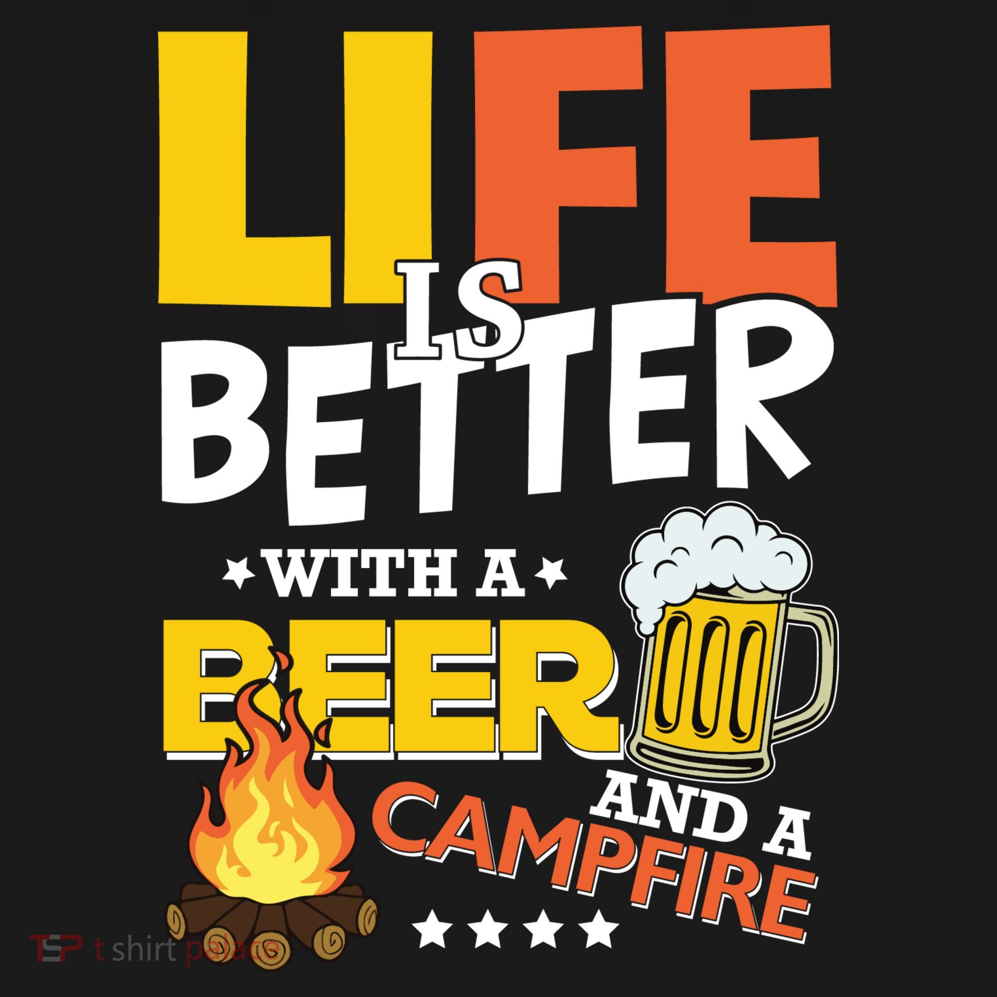 Life Is Better With A Beer And A Campfire Gift For Beer Day Pajama Set