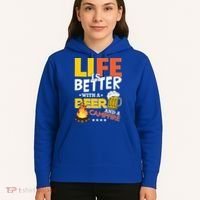 Life Is Better With A Beer And A Campfire Gift For Beer Day Hoodie thumb 5