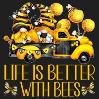 Life Is Better With Bees For Beekeeper Honey Bee Gnome Cute Gift Women's Sweatshirt thumb 2