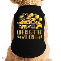 Life Is Better With Bees For Beekeeper Honey Bee Gnome Cute Gift Doggie Tank thumb 0