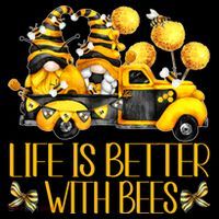 Life Is Better With Bees For Beekeeper Honey Bee Gnome Cute Gift Backpack thumb 2