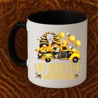 Life Is Better With Bees For Beekeeper Honey Bee Gnome Cute Gift Coffee Mug thumb 2