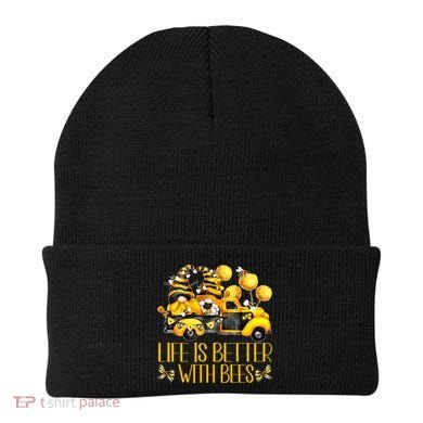 Life Is Better With Bees For Beekeeper Honey Bee Gnome Cute Gift Beanie