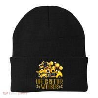 Life Is Better With Bees For Beekeeper Honey Bee Gnome Cute Gift Beanie thumb 0