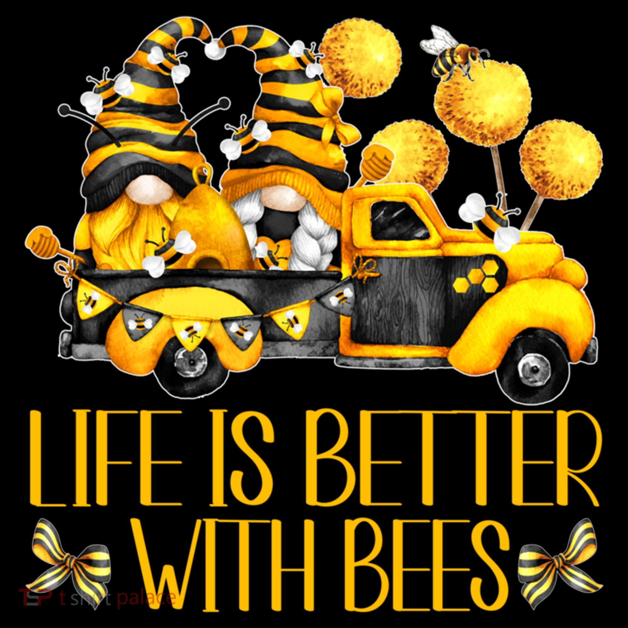 Life Is Better With Bees For Beekeeper Honey Bee Gnome Cute Gift Women's Hoodie