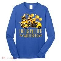 Life Is Better With Bees For Beekeeper Honey Bee Gnome Cute Gift Long Sleeve Shirt thumb 0