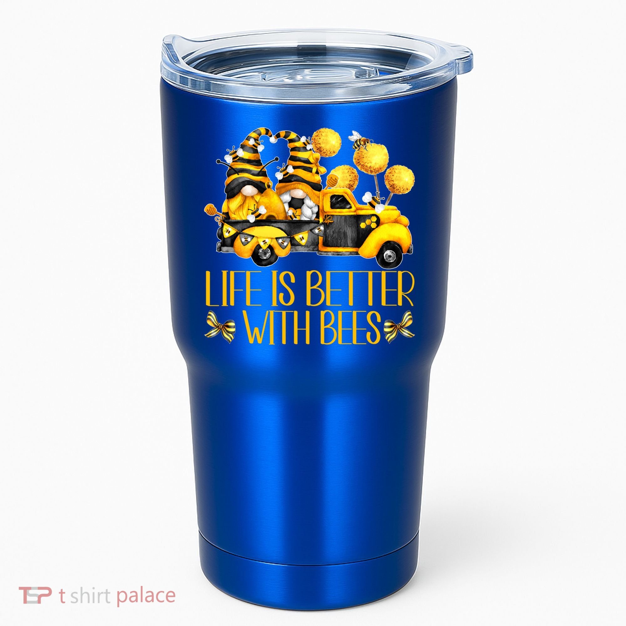Life Is Better With Bees For Beekeeper Honey Bee Gnome Cute Gift Tumbler