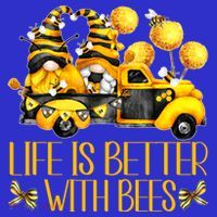 Life Is Better With Bees For Beekeeper Honey Bee Gnome Cute Gift Women's Tank Top thumb 5