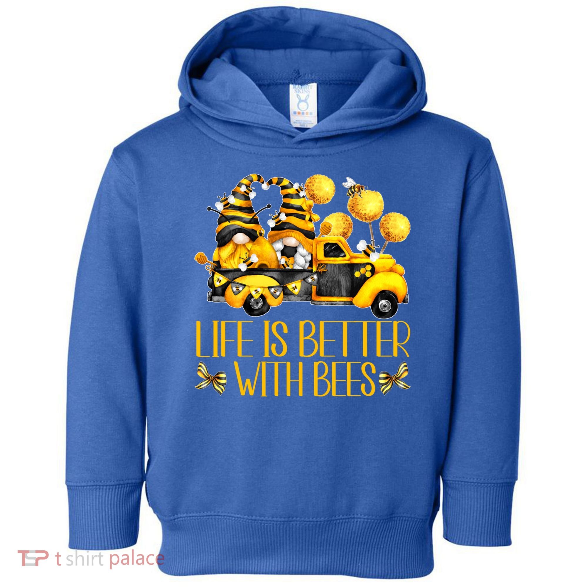 Life Is Better With Bees For Beekeeper Honey Bee Gnome Cute Gift Toddler Hoodie