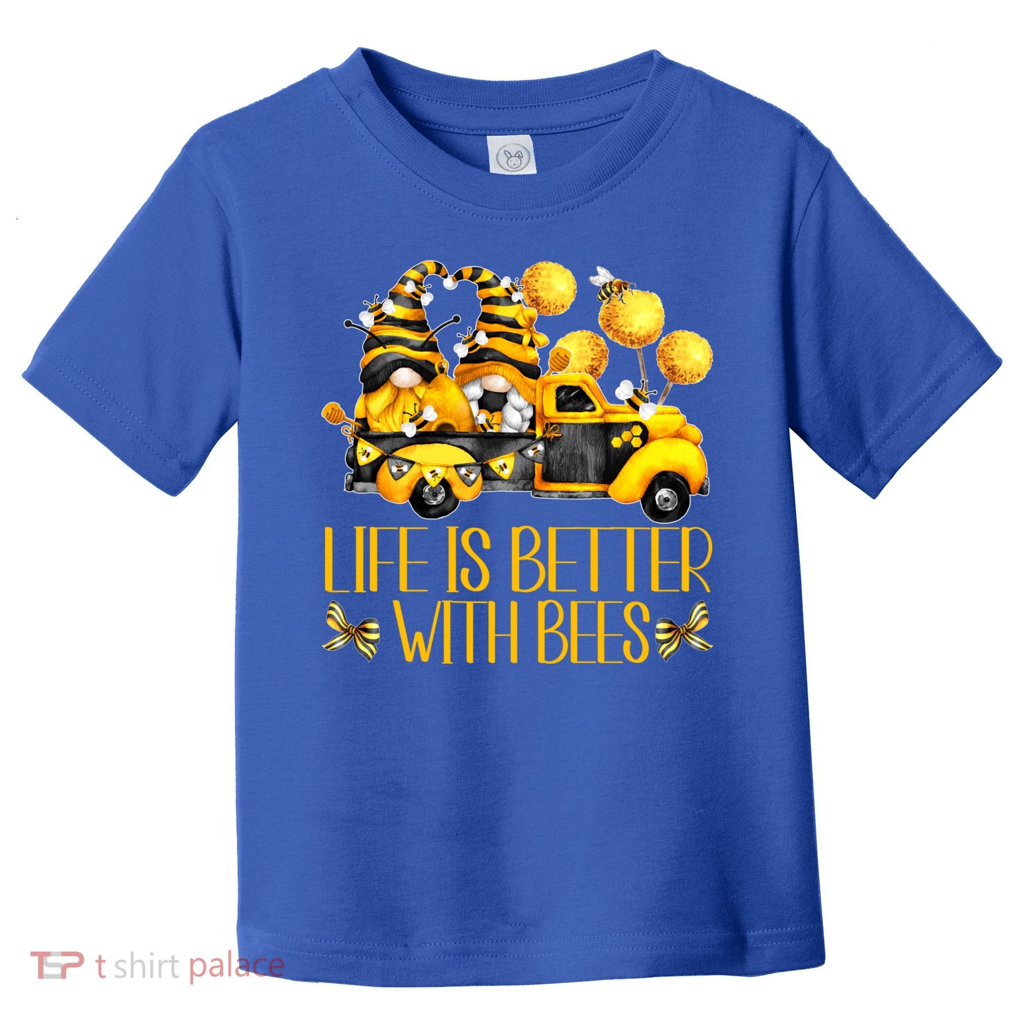 Life Is Better With Bees For Beekeeper Honey Bee Gnome Cute Gift Toddler T-Shirt
