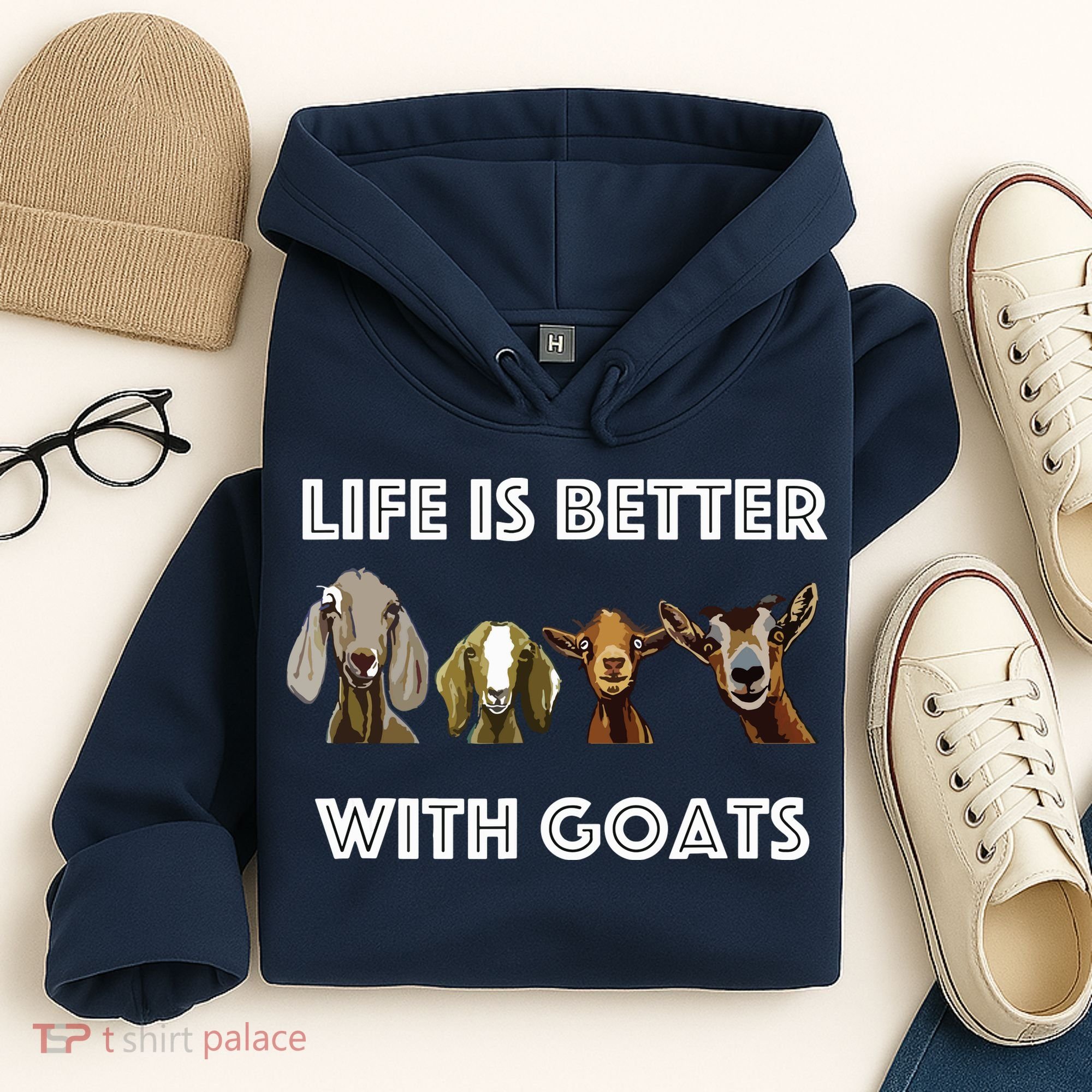 Life Is Better With Goats Goat Lover Hoodie