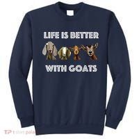 Life Is Better With Goats Goat Lover Sweatshirt thumb 0