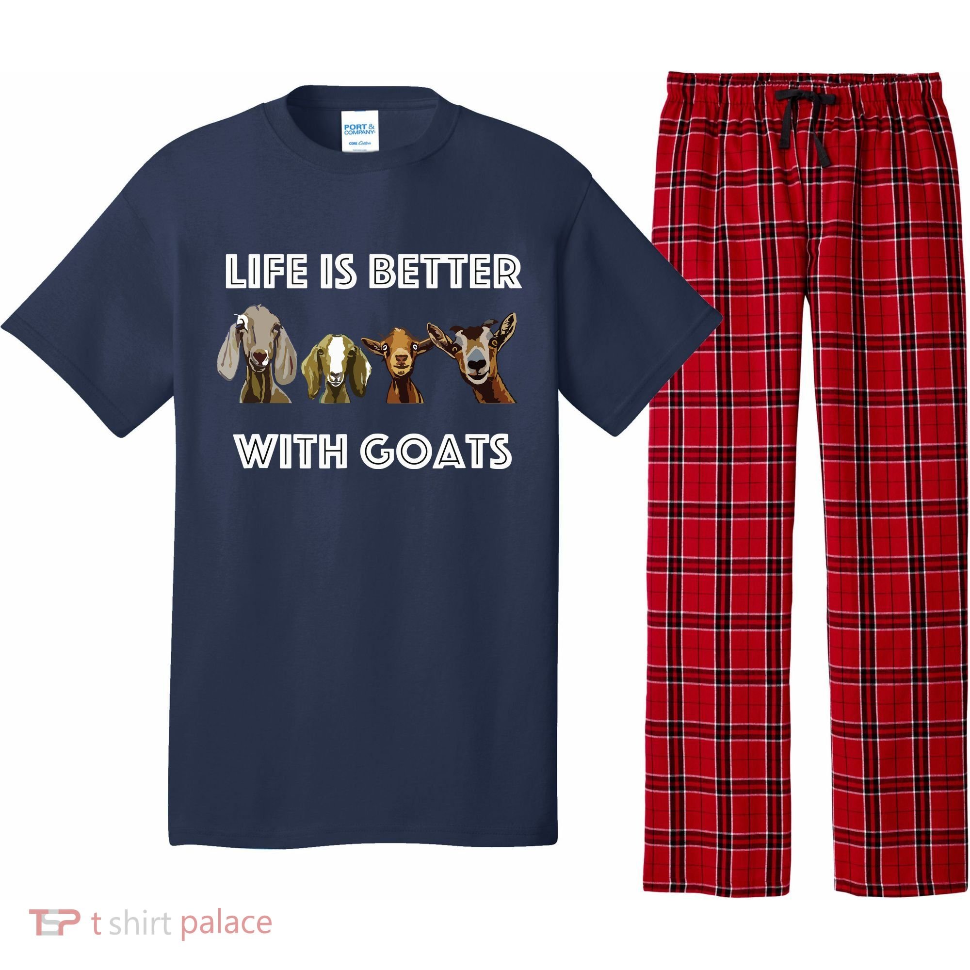 Life Is Better With Goats Goat Lover Pajama Set