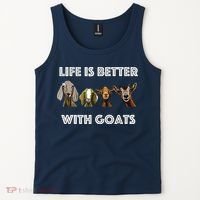 Life Is Better With Goats Goat Lover Tank Top thumb 2